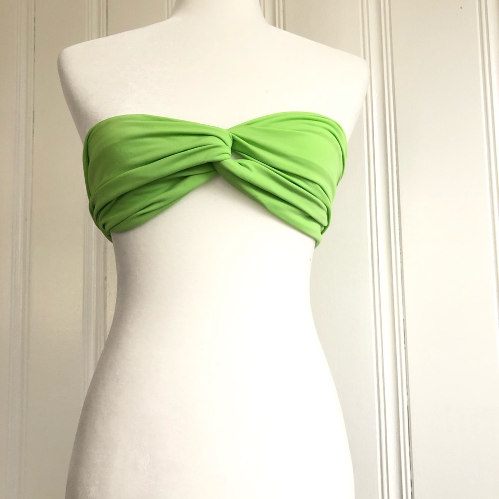 NWOT lime green bandeau top - Picture 3 of 3